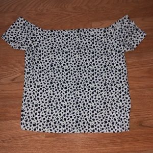 Pacsun Basics Floral Off Shoulder Top